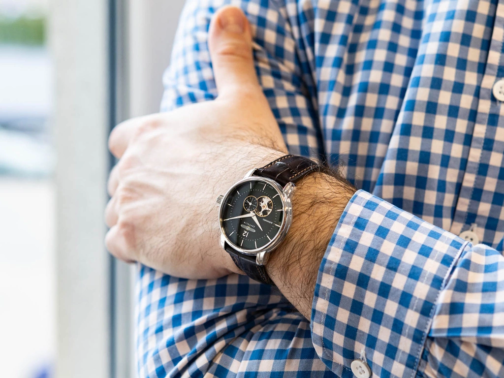 Zegarek męski ZEPPELIN 8166-4 LZ120 Bodensee Open Heart Automatic