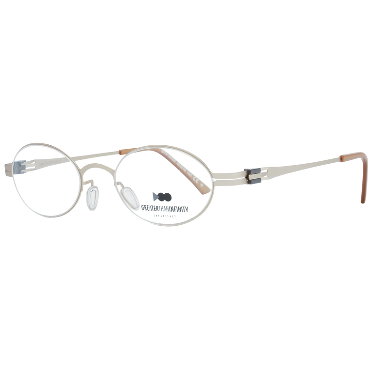 Okulary oprawki Męskie Greater Than Infinity GT015 V03 46 Złote