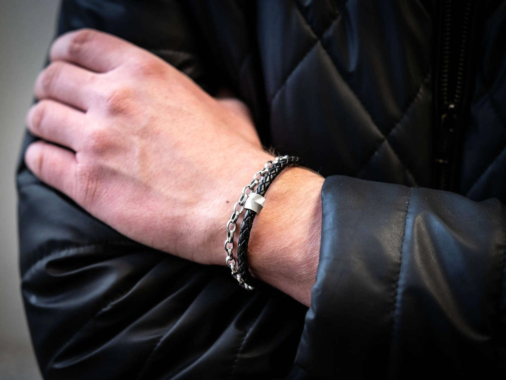 Bransoleta męska Fossil JF04556040