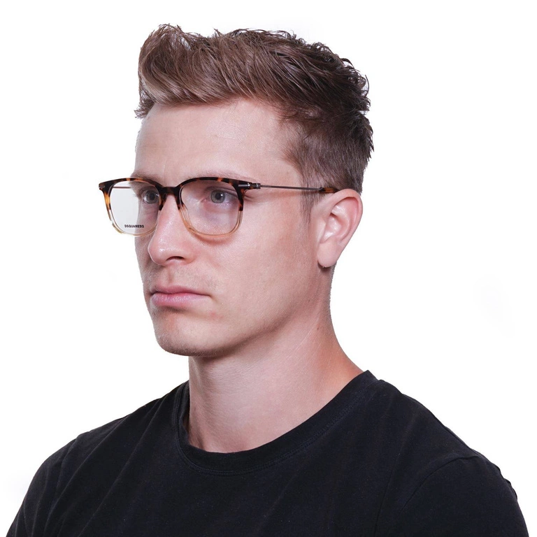Okulary oprawki męskie Dsquared2 DQ5285 053 53 Brązowe