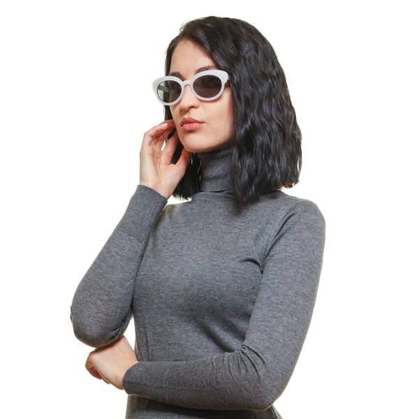 Okulary przeciwsłoneczne damskie Johnny Loco JLE1503 P5 51 Sandy Białe