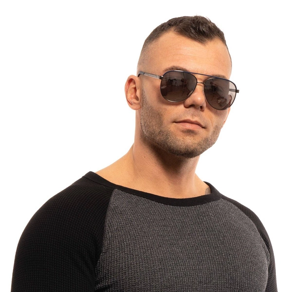 Okulary przeciwsłoneczne damskie Guess GF0172 08C 60 Brązowe