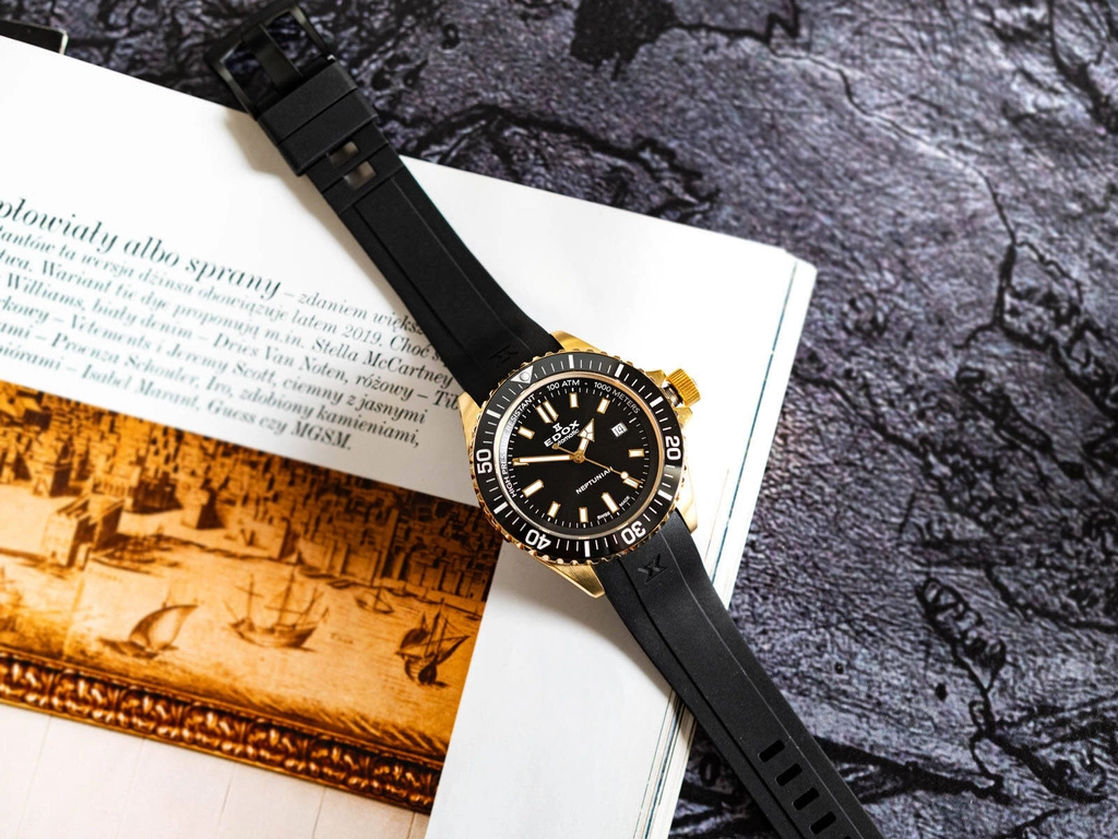 Zegarek męski EDOX 80120 37JCA NID Neptunian Automatic