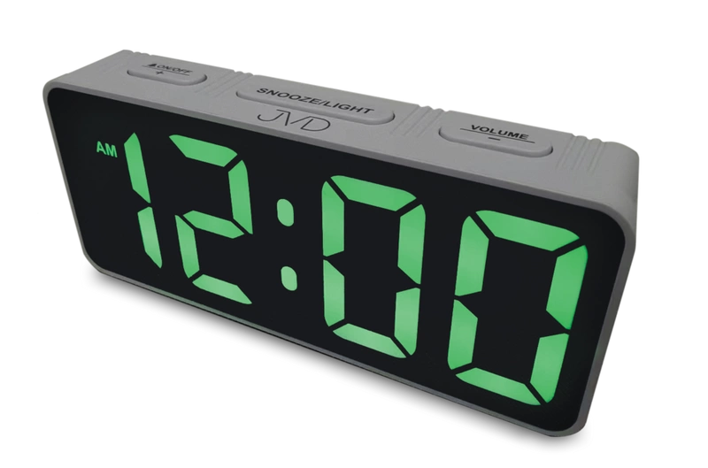 Budzik JVD SB524.1 ZASILACZ DRZEMKA PODŚWIETLENIE