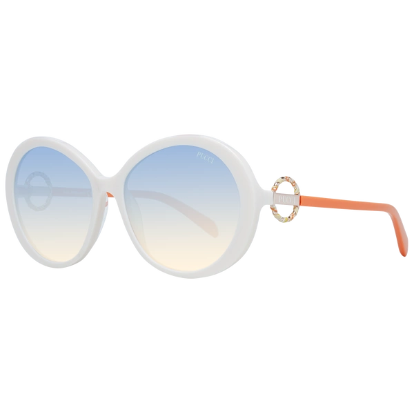 Okulary przeciwsłoneczne Damskie Emilio Pucci EP0164 25P 58 Białe
