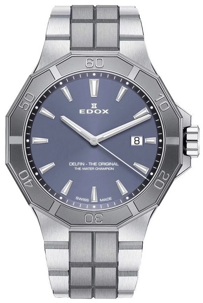 Zegarek męski EDOX 53021 3GM GIN Delfin The Original Date 