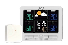 Stacja pogody JVD RB6685.1 Radio Controlled Higrometr Czujnik Zewnętrzny