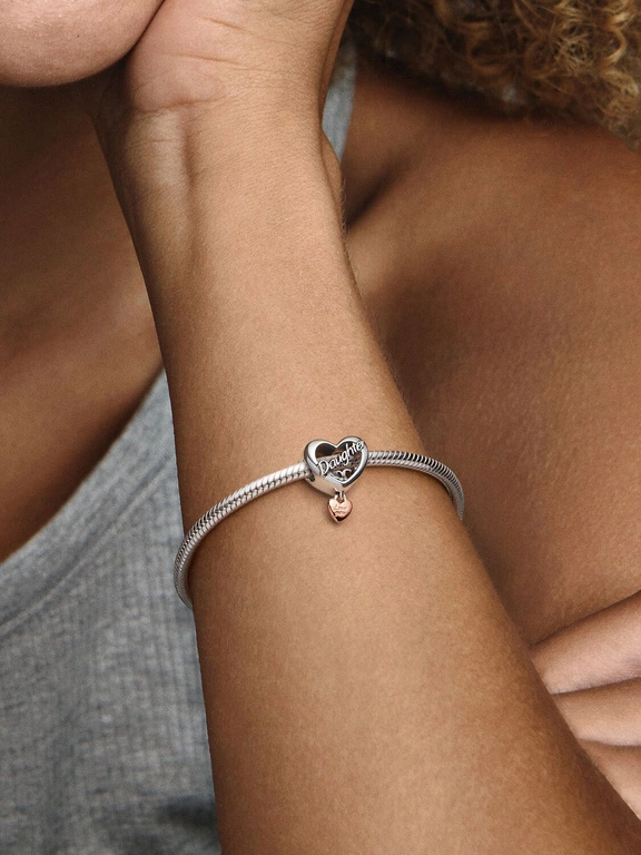 Charms Pandora 782327C00 Serce „Kocham Cię, Córko”