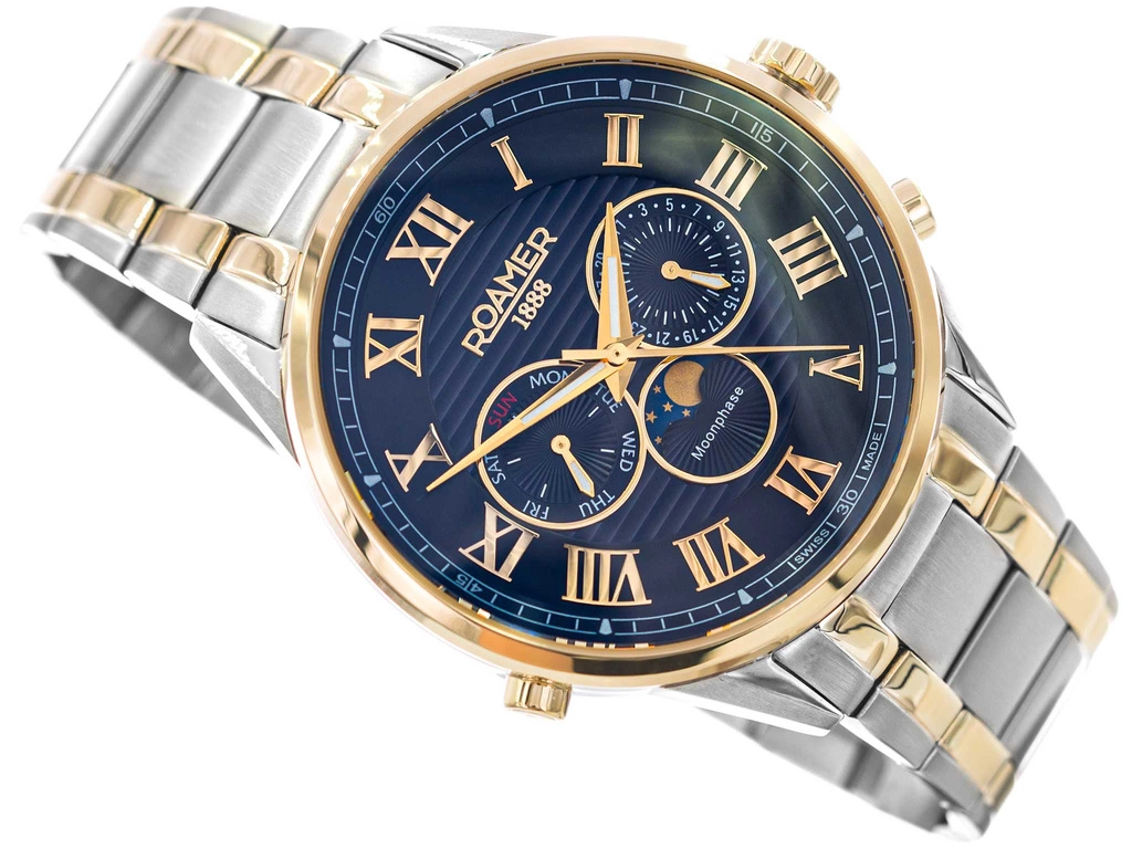 Zegarek męski ROAMER Superior Moonphase 513821 47 45 50