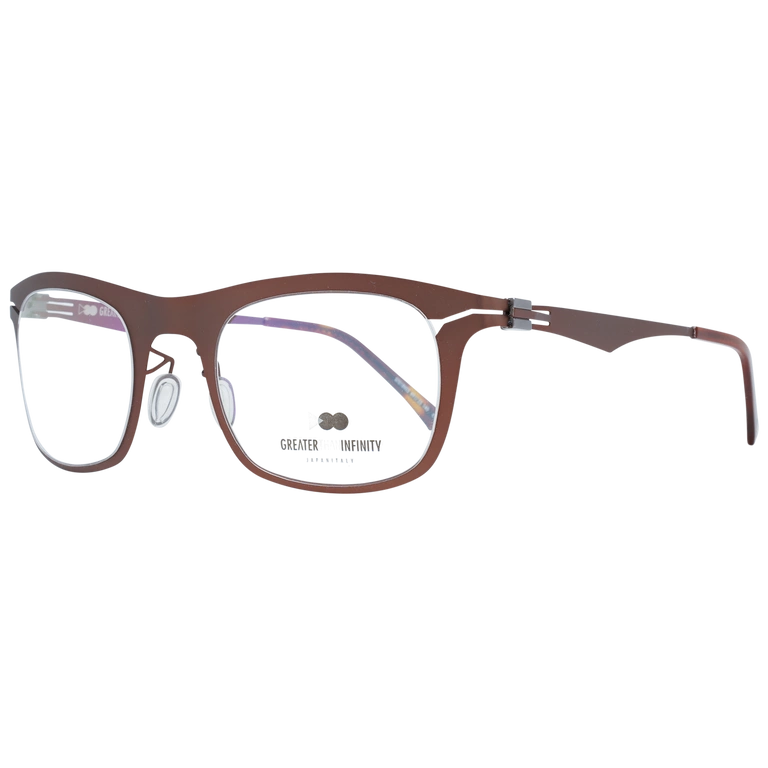 Okulary oprawki Męskie Greater Than Infinity GT018 V03 49 Brązowe