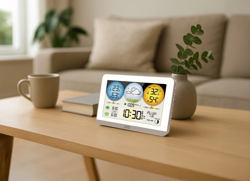 Stacja pogody JVD RB3409 Radio Controlled Higrometr Czujnik Zewnętrzny