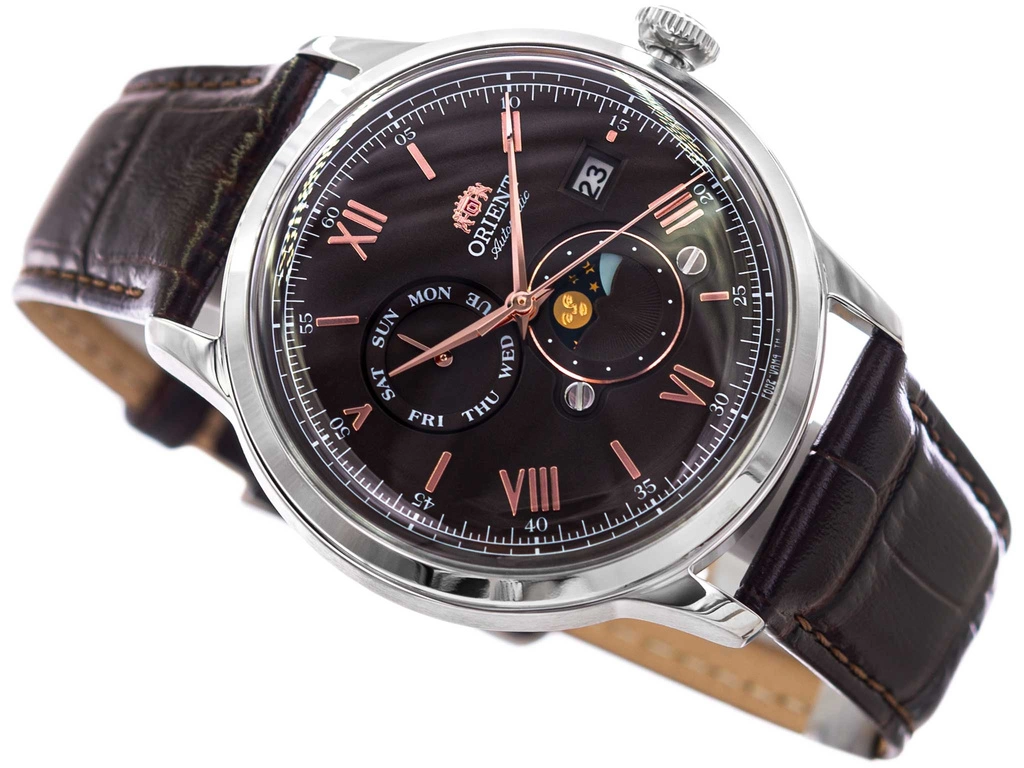 Zegarek męski ORIENT RA-AK0804Y30B Bambino Sun & Moon Automatic