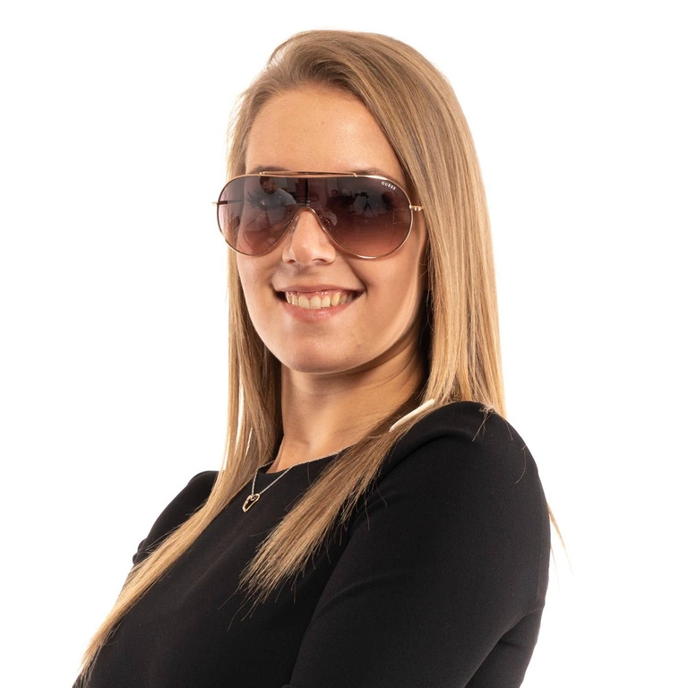 Okulary przeciwsłoneczne damskie Guess GF0370 28U 00 Różowe Złoto