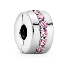 Charms Pandora Klips 791972PCZ Różowa jasna droga