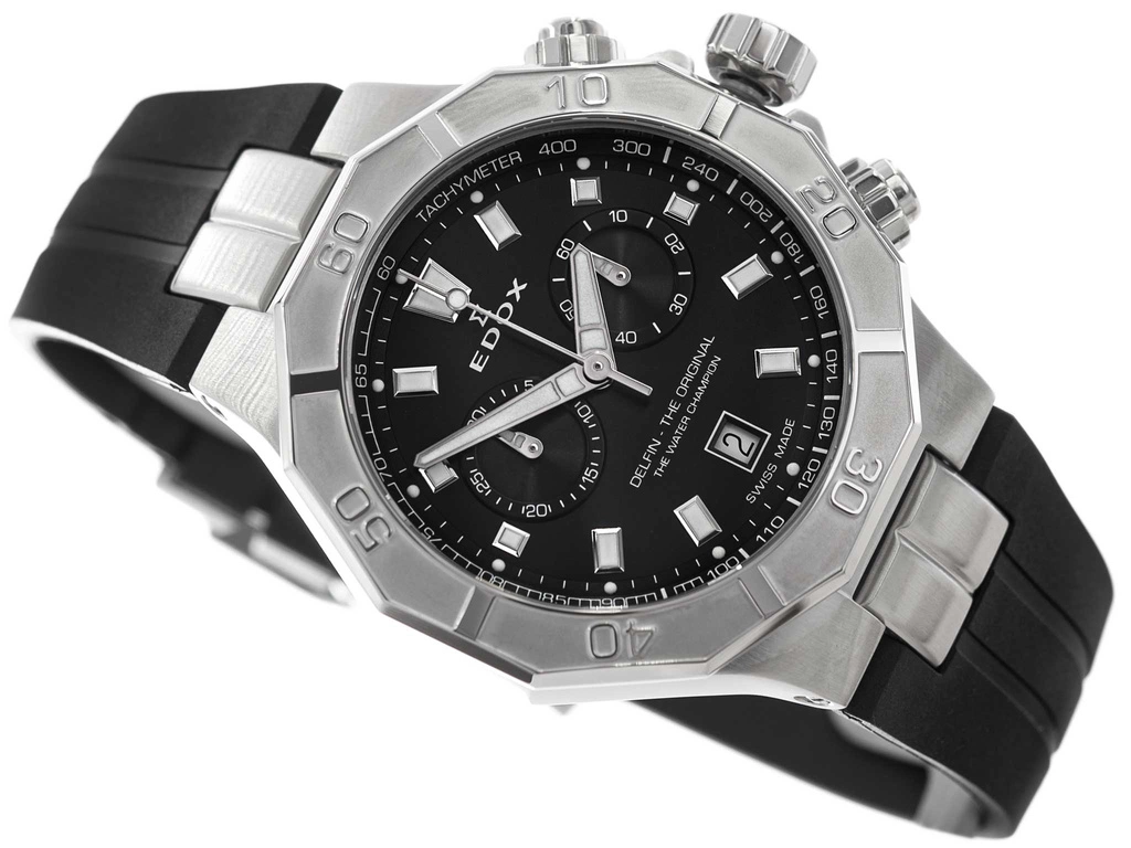 Zegarek męski EDOX 10113 3CA NIN Delfin The Original Chronograph