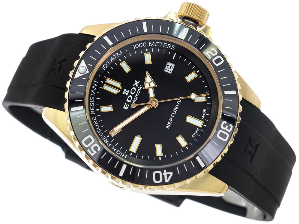 Zegarek męski EDOX 80120 37JCA NID Neptunian Automatic