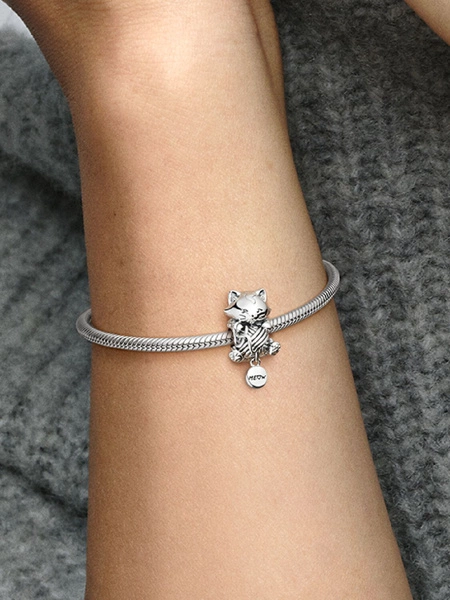 Charms Pandora 799535C00 Kotek i kłębek wełny