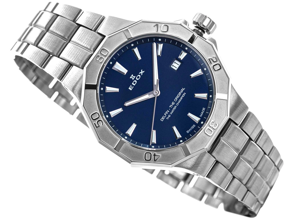 Zegarek męski EDOX 53021 3M BUIN Delfin The Original Date
