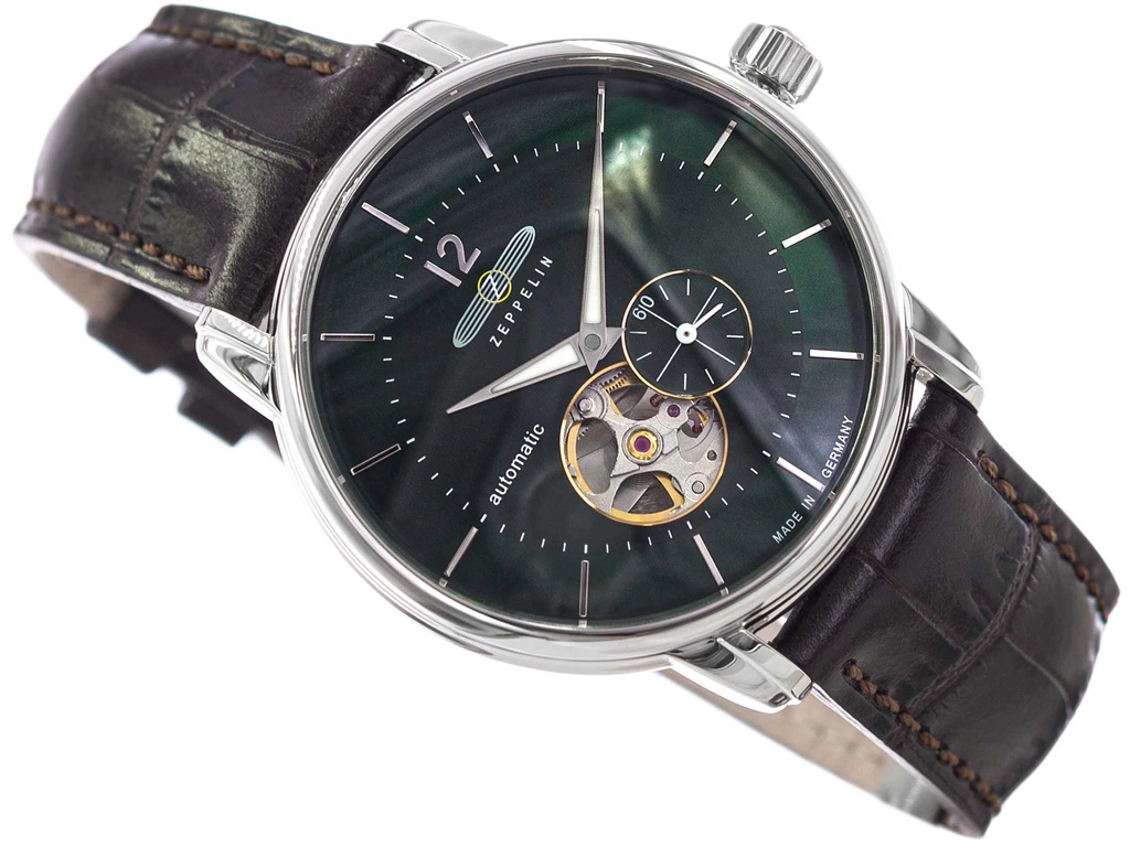 Zegarek męski ZEPPELIN 8166-4 LZ120 Bodensee Open Heart Automatic