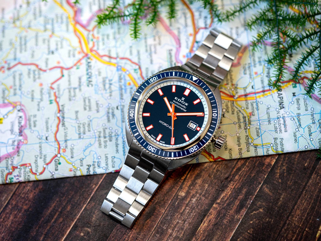 Zegarek męski EDOX 80128 3BUM BUIO Hydro-Sub