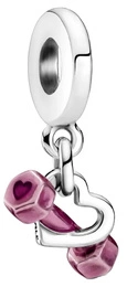 Charms Pandora Zawieszka hantle i serce 799545C01