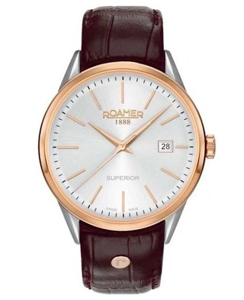 Zegarek męski ROAMER 508833 49 15 05 Superior 3H Gents