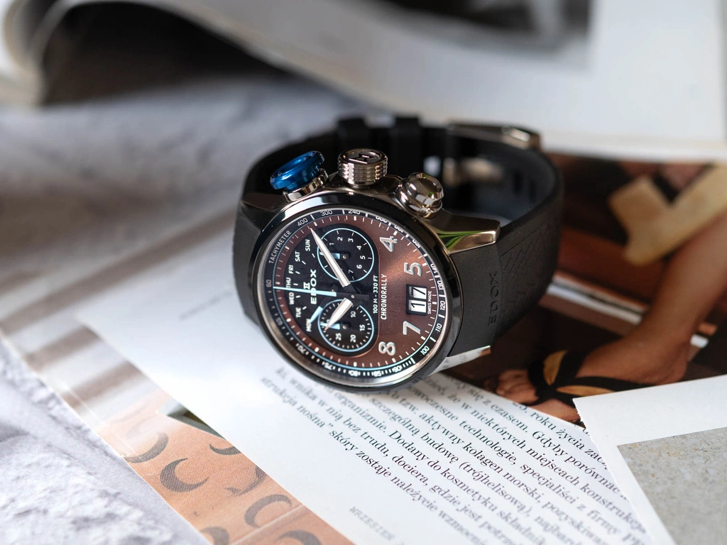 Zegarek męski EDOX 38003 TINBU BRNBU Chronorally