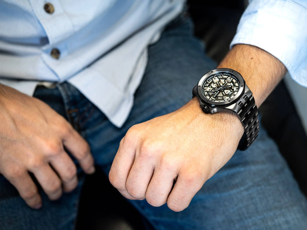 Zegarek męski EDOX 85303 357GNM NGN Delfin Mecano