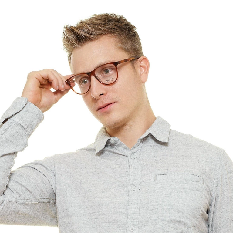 Okulary oprawki męskie Hackett HEB235 152 53 Brązowe
