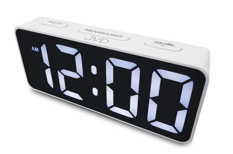 Budzik JVD SB524.3 ZASILACZ DRZEMKA PODŚWIETLENIE