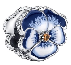 Charms Pandora 790777C02 Błękitny bratek