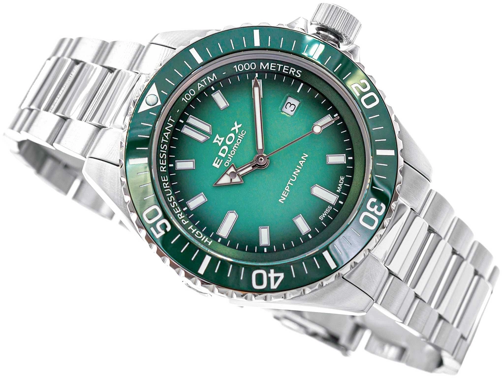 Zegarek męski EDOX 80120 3VM N VDN1 Neptunian Automatic