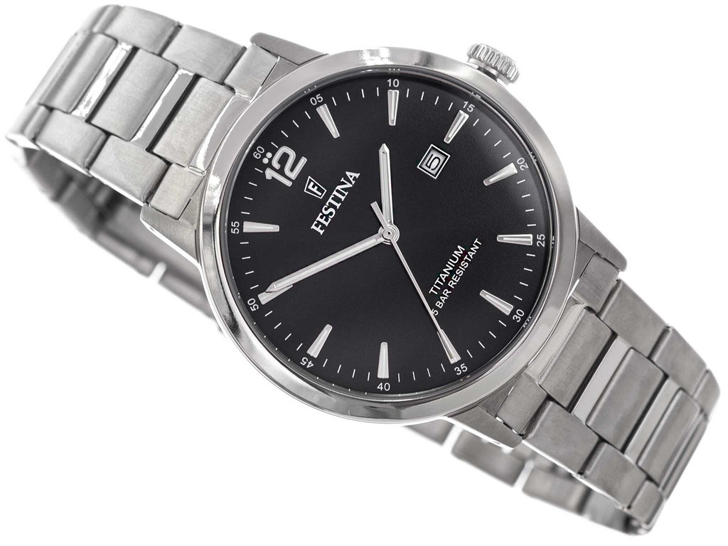 Zegarek męski FESTINA F20435/3 Titanium Date