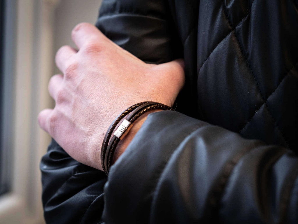 Bransoleta męska Fossil JF02934040