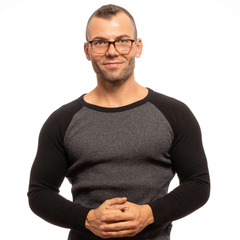 Okulary oprawki Męskie Zadig & Voltaire VZV135 0D83 53 Brązowe