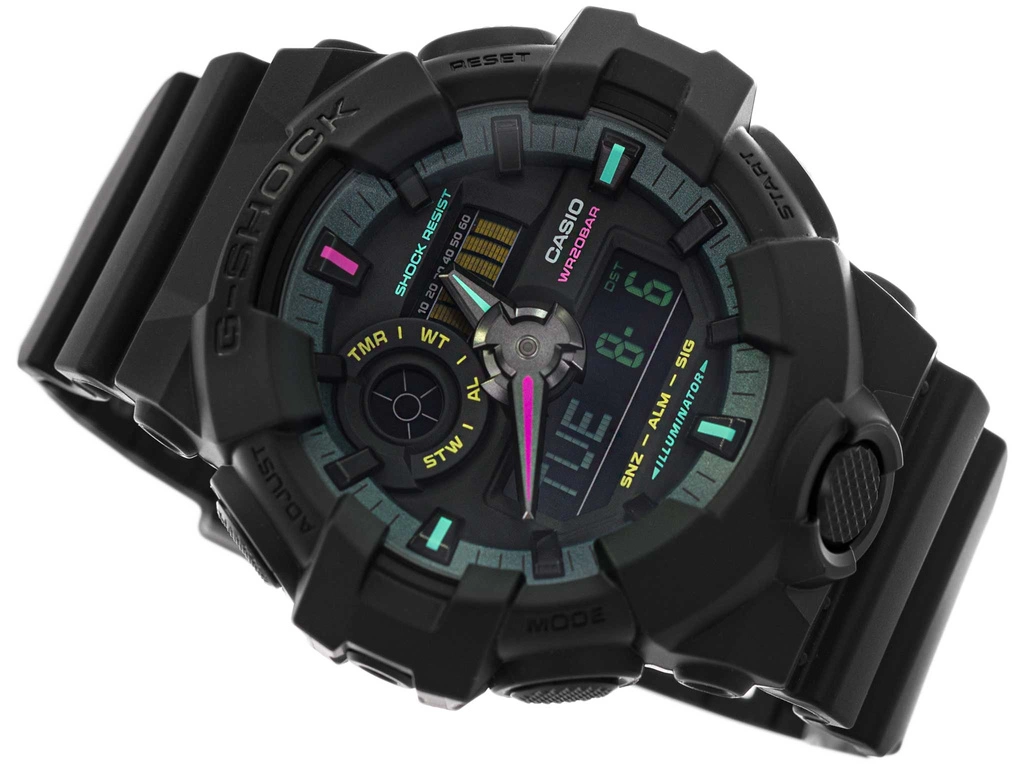 Zegarek męski CASIO G-SHOCK GA-700MF-1AER Multi Fluorescent Accents-OUTLET