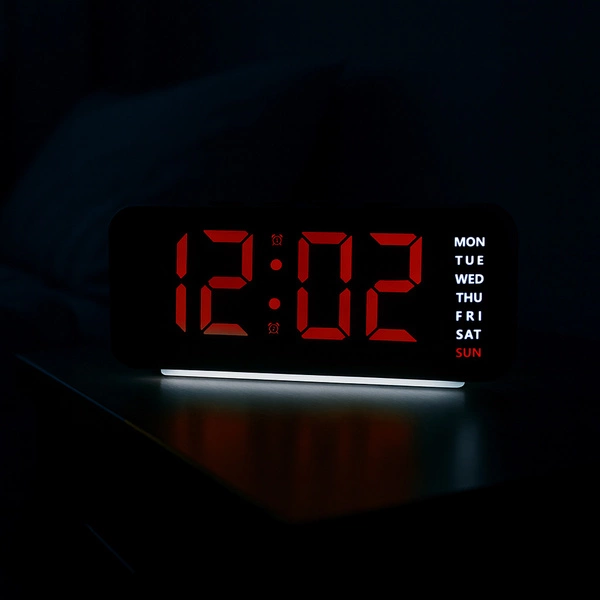 Budzik JVD SB8033.4 ALARM TERMOMETR DATA