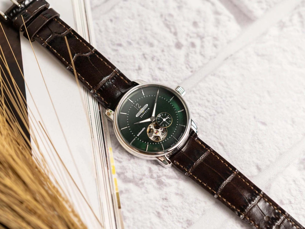 Zegarek męski ZEPPELIN 8166-4 LZ120 Bodensee Open Heart Automatic