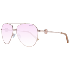 Okulary przeciwsłoneczne damskie Guess GF6140 28T 62 Różowe złoto