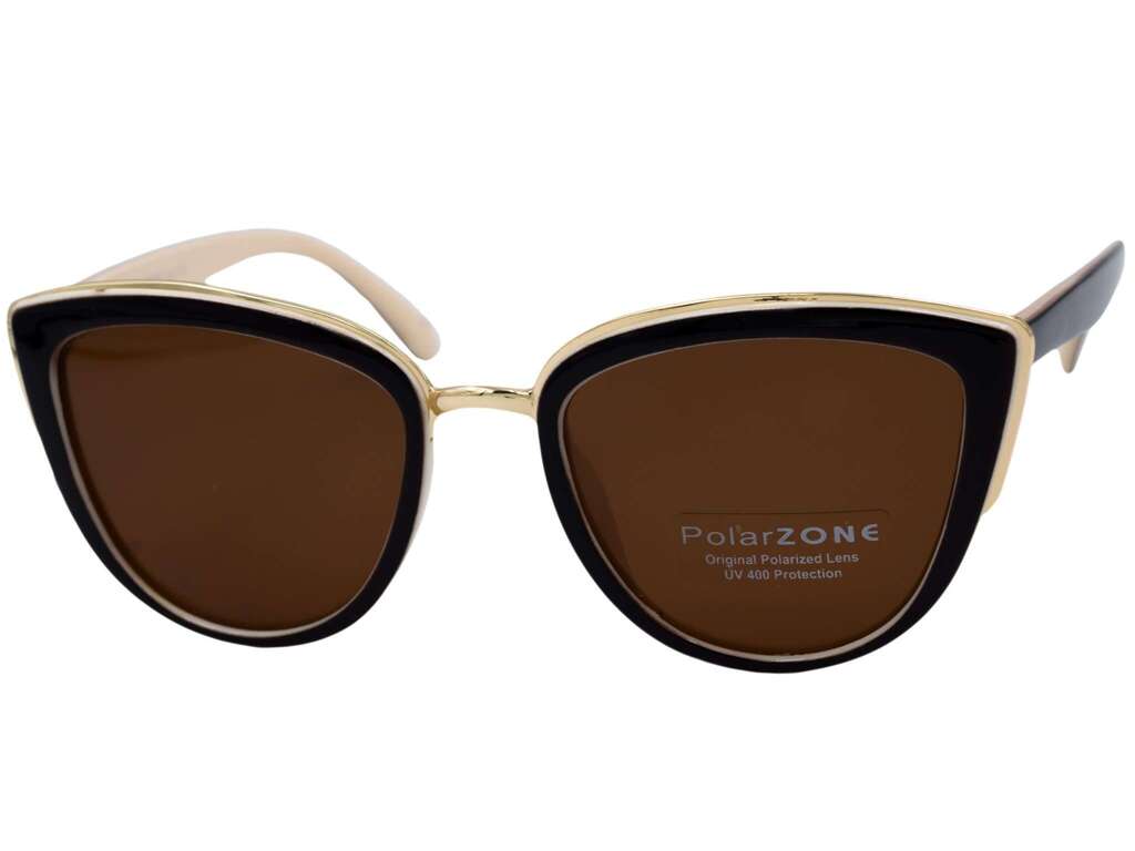 Okulary Przeciwsłoneczne PolarZONE PZ-827-15 brązowo-beżowe