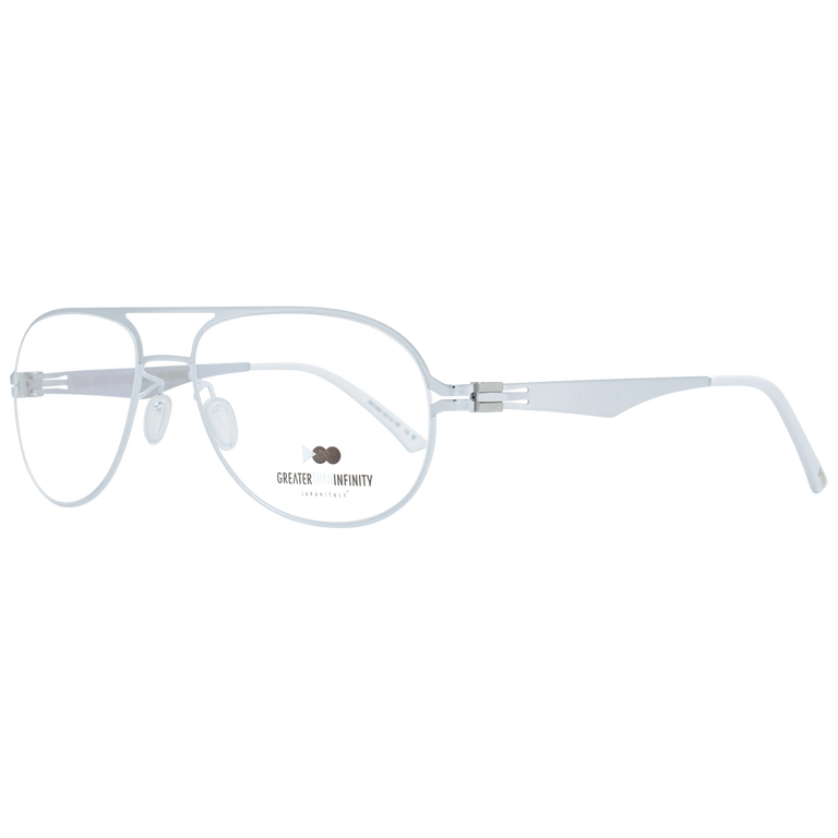 Okulary oprawki Męskie Greater Than Infinity GT012 V05 56 Srebrne