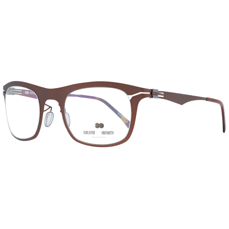 Okulary oprawki Męskie Greater Than Infinity GT018 V03 49 Brązowe