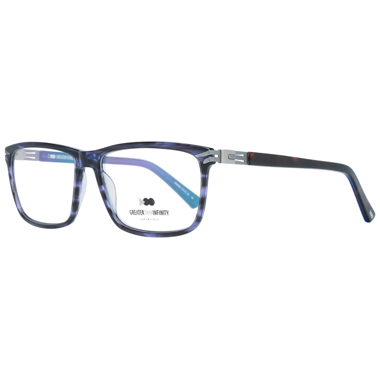 Okulary oprawki Męskie Greater Than Infinity GT032 V03 57 Niebieskie