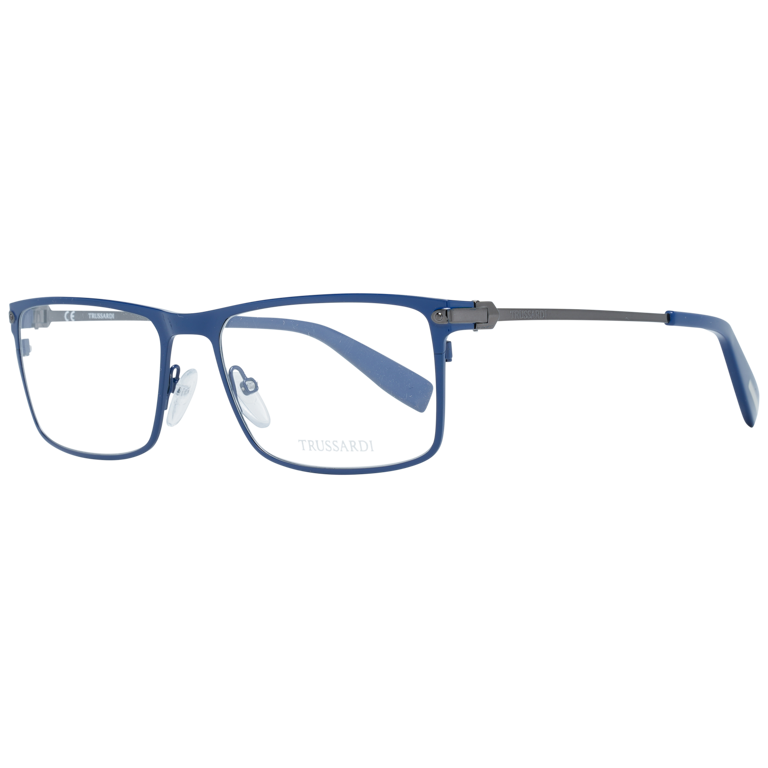 Okulary oprawki Męskie Trussardi VTR024 08P6 55 Niebieskie
