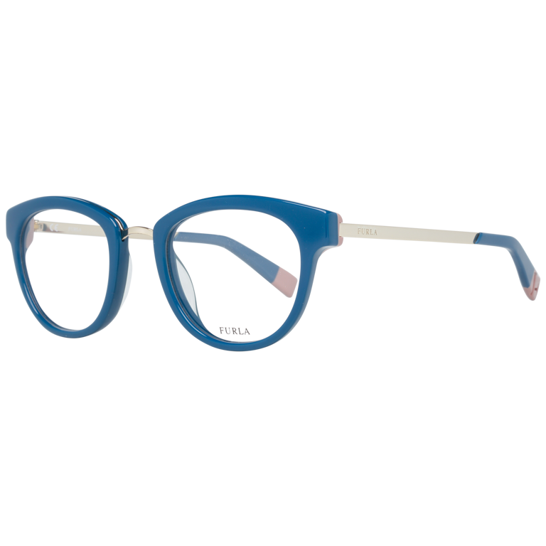 Okulary oprawki damskie Furla VFU027 06MC 49 Niebieskie