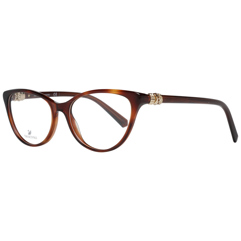 Okulary oprawki damskie Swarovski SK5244 052 53 Brązowe