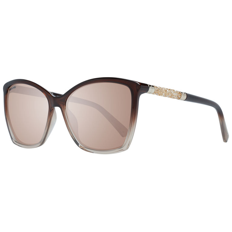 Okulary przeciwsłoneczne Damskie Swarovski SK0148 48G 56 Brązowe