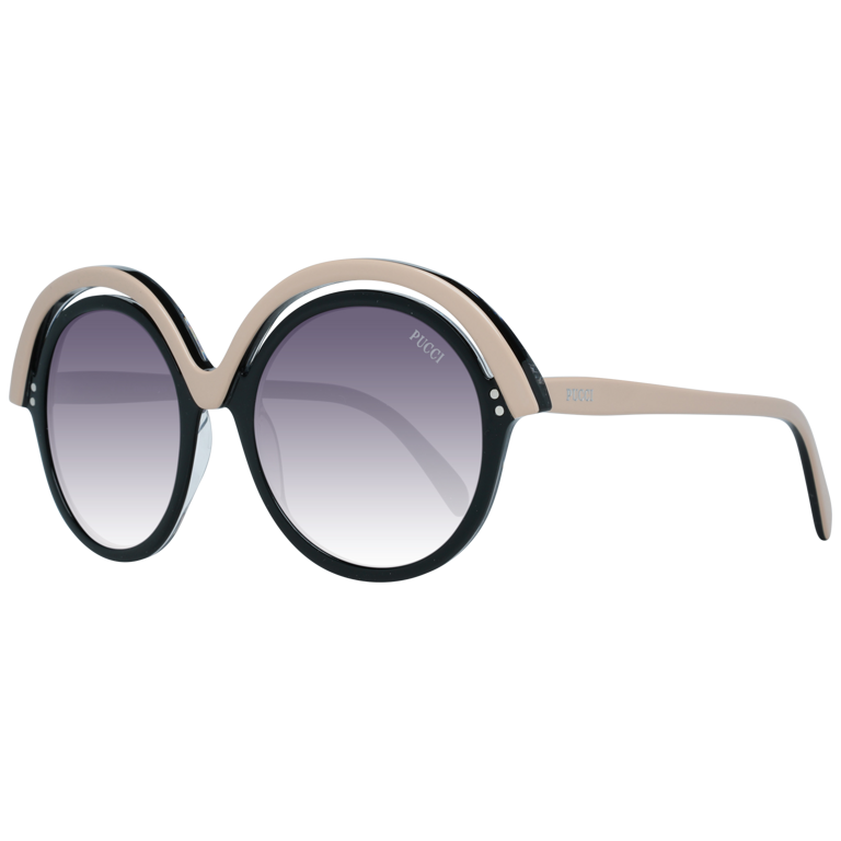Okulary przeciwsłoneczne damskie Emilio Pucci EP0065 05B 53 Czarne