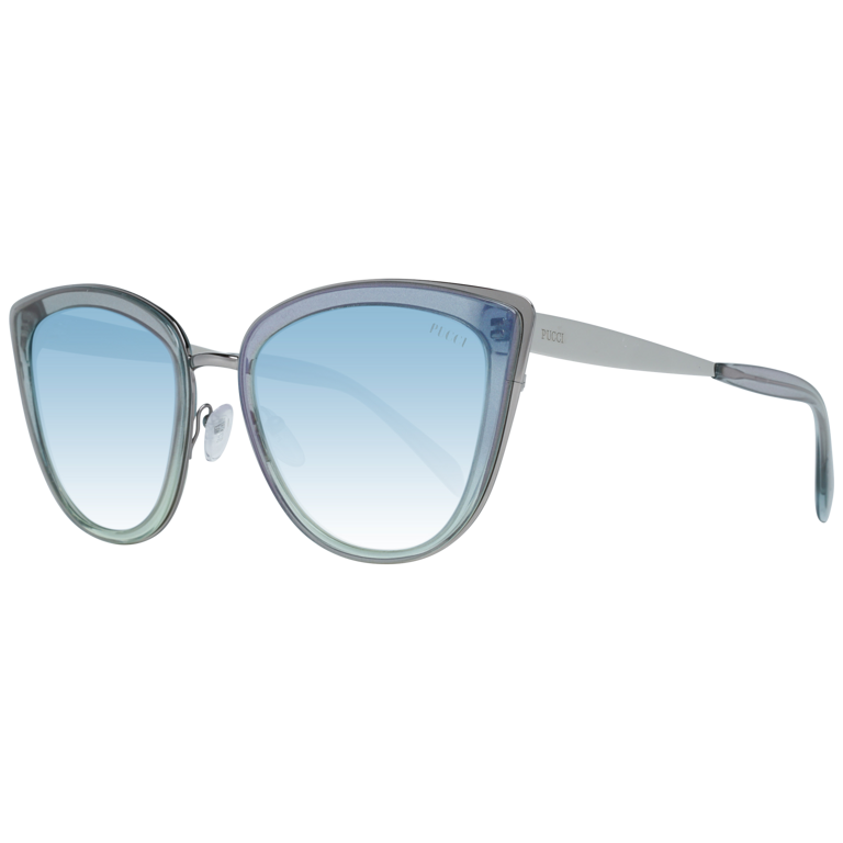 Okulary przeciwsłoneczne damskie Emilio Pucci EP0092 86X 55 Niebieskie