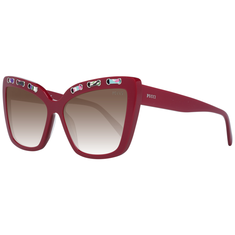 Okulary przeciwsłoneczne damskie Emilio Pucci EP0101 69F 59 Czerwone